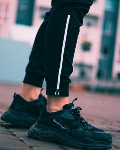 Фото Одежда Брюки джоггеры мужские Пушка Огонь Tek черные