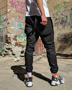 Фото Одежда Брюки карго мужские Пушка Огонь Fasten черные