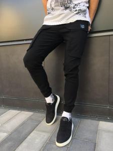 Фото Одежда Утепленные зимние карго штаны W-1 │ Черный