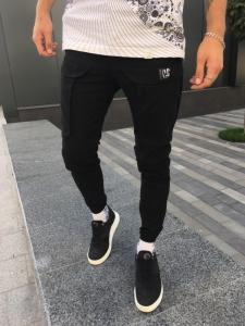 Фото Одежда Утепленные зимние карго штаны W-1 │ Черный