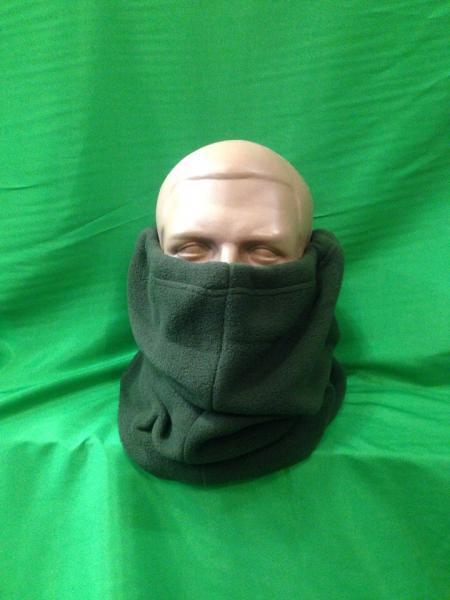 Фото Одежда для рыбаков и охотников, Головные уборы, Баффы Бафф зимний (темно-зеленый)