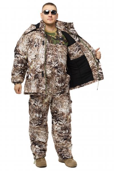 Фото Одежда для рыбаков и охотников, ТЕПЛЫЙ ЗИМНИЙ КОСТЮМ ДЛЯ ОХОТЫ И РЫБАЛКИ ИЗ НЕПРОМОКАЕМОЙ ТКАНИ ALOVA БЕЛАЯ РЫСЬ РАЗМЕР 46-62