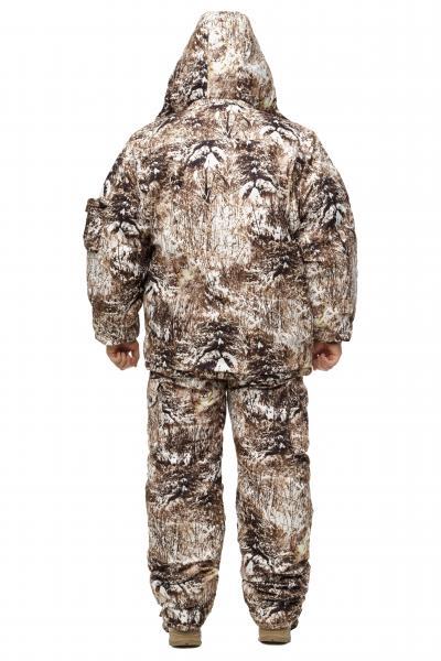 Фото Одежда для рыбаков и охотников, ТЕПЛЫЙ ЗИМНИЙ КОСТЮМ ДЛЯ ОХОТЫ И РЫБАЛКИ ИЗ НЕПРОМОКАЕМОЙ ТКАНИ ALOVA БЕЛАЯ РЫСЬ РАЗМЕР 46-62