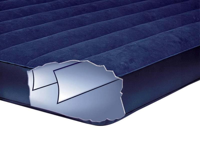 Фото Матрасы, надувные кровати Матрас 1,5 полуторный надувной  Intex Classic Downy 137Х191Х22 см.