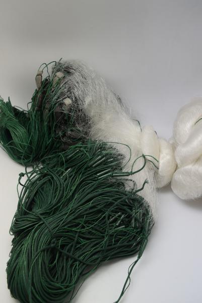 Фото Сети (ДЛЯ ПРОМЫШЛЕННОГО ЛОВА), Сети рыболовные одностенные (для промышленного лова), Вшитый груз Сетка рыболовная(одностенная,вшитый груз,белая,леска)100*1.8м;100 ячейка