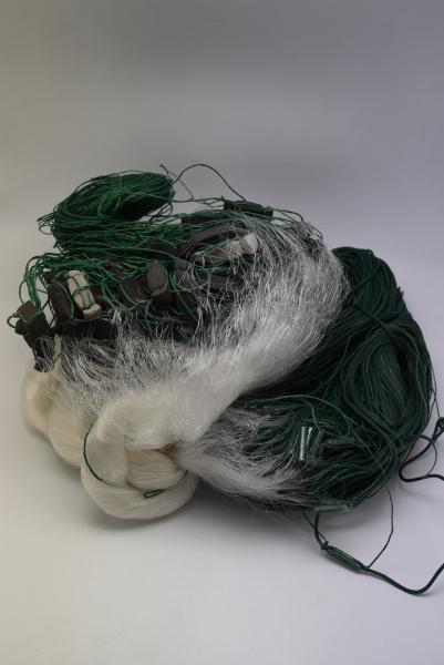 Фото Сети (ДЛЯ ПРОМЫШЛЕННОГО ЛОВА), Сети рыболовные одностенные (для промышленного лова), Вшитый груз Сеть рыболовная   (одностенная, вшитый груз, белая)  100х1.8 м ячейка 20,25,30 ДЛЯ ПРОМЫШЛЕННОГО ЛОВА