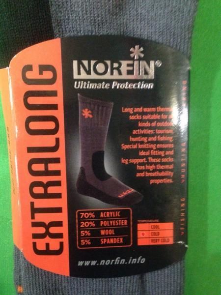 Фото Одежда для рыбаков и охотников, Термоноски, Вставки в обувь Термоноски  Norfin Extra Long