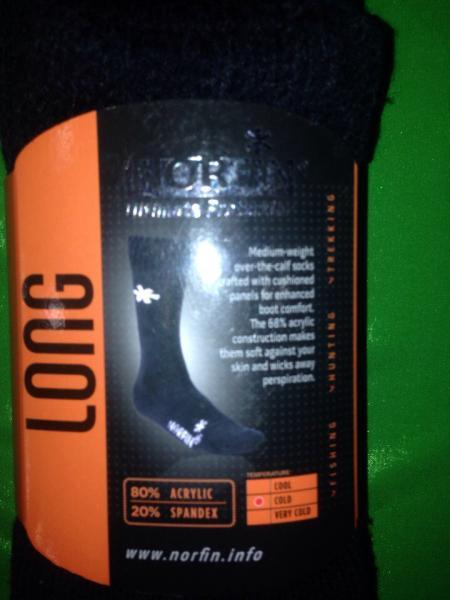 Фото Одежда для рыбаков и охотников, Термоноски, Вставки в обувь Термоноски  Norfin Long