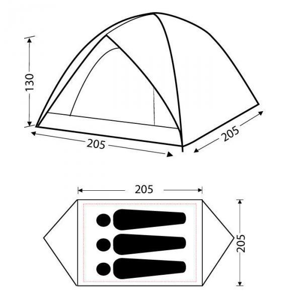 Фото Палатки и Тенты Палатка KingCamp Family 3 Green