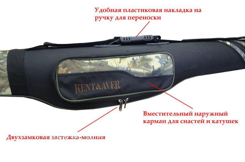 Фото Рыболовные Чехлы, Сумки, Тубусы Чехол для удилищ KENT  AVER (зеленый)