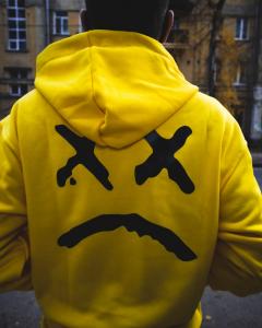 Фото Одежда Теплое худи унисекс Lil Peep Show желтое
