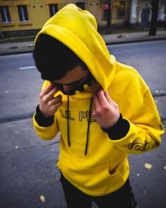 Фото Одежда Теплое худи унисекс Lil Peep Show желтое