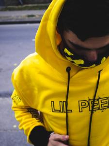 Фото Одежда Теплое худи унисекс Lil Peep Show желтое