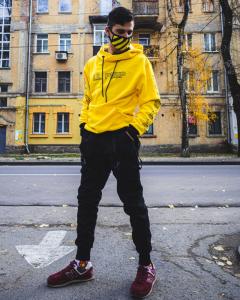 Фото Одежда Теплое худи унисекс Lil Peep Show желтое