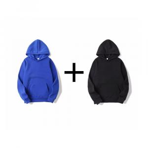 Фото Одежда Зимняя толстовка синяя + черная в подарок