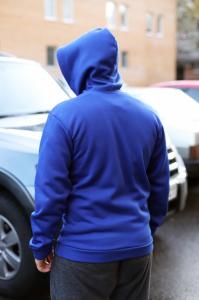 Фото Одежда Зимняя толстовка синяя + черная в подарок