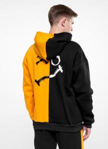 Фото Одежда Утепленный худи Ira - Sad Smile, Black/Mustard