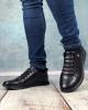  Обувь Base Leather Black Ботинки мужские в Украине
