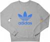 Свитшот реглан adidas (Адидас) серый XS