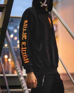 Фото Одежда Худи унисекс Billie Eilish Gothic Черно-оранжевый