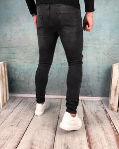 Фото Одежда Джинсы Молния Черные