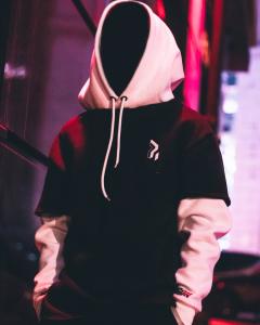 Фото Одежда Худи унисекс Пушка Огонь Flame Черно-белое