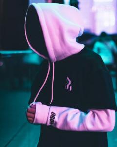 Фото Одежда Худи унисекс Пушка Огонь Flame Черно-белое