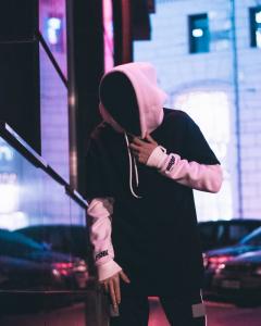 Фото Одежда Худи унисекс Пушка Огонь Flame Черно-белое