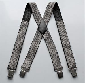 Фото  Мужские подтяжки Paolo Udini с окантовкой серые