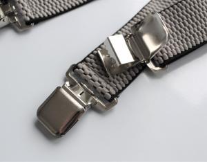 Фото  Мужские подтяжки Paolo Udini с окантовкой серые