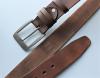 Мужской кожаный ремень "Lamo" для джинсов коричневый Ремни и пояса в Украине