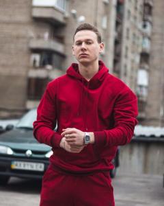 Фото Одежда Худи унисекс Пушка Огонь Classic бордовое