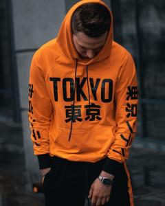 Фото Одежда Худи унисекс Tokyo оранжевое