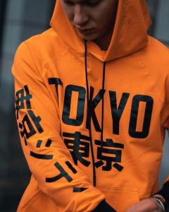 Фото Одежда Худи унисекс Tokyo оранжевое