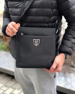 Фото Сумки Сумка мессенджер Philipp Plein Textile Black