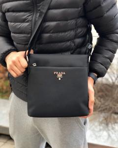 Фото Сумки Сумка мессенджер Prada Textile Black