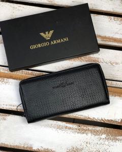 Фото Сумки Мужской Кошелек Armani Reaper Black