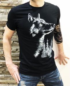 Фото Одежда Футболка Wolf forest ​​light black