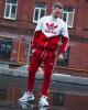  Худи-зиппер Adidas Thrino Красно-белый Спортивные кофты, толстовки, куртки мужские в Украине