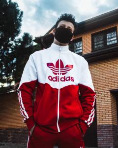 Фото Одежда Худи-зиппер Adidas Thrino Красно-белый