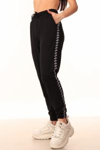 Фото  Штаны чёрные с лампасами Nike