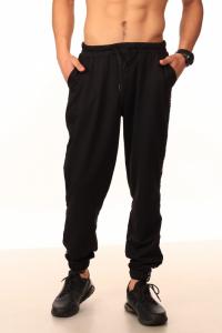 Фото  Штаны чёрные с лампасами Nike