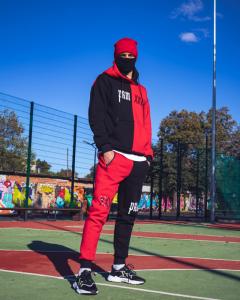 Фото Одежда Спортивный костюм Sad Smile Черно-Красный