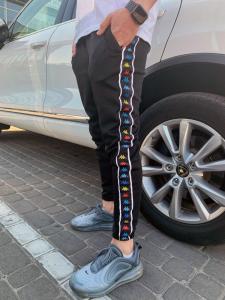 Фото Одежда Штаны Kappa черные с цветным лампасом