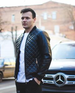 Фото Одежда Бомбер стеганный KS черный