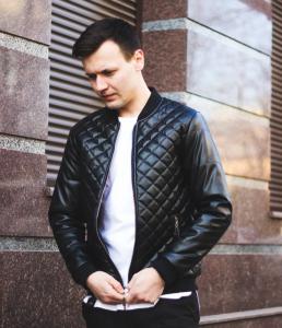 Фото Одежда Бомбер стеганный KS черный