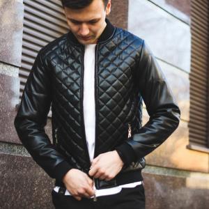 Фото Одежда Бомбер стеганный KS черный