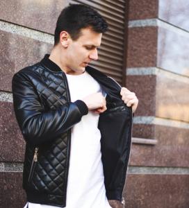 Фото Одежда Бомбер стеганный KS черный