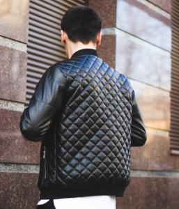 Фото Одежда Бомбер стеганный KS черный