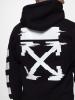  Худи Off White - Stripe and Cross, Black/White Толстовки, пайты и регланы женские в Украине